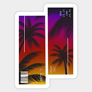 Palm Tree Breeze Sticker